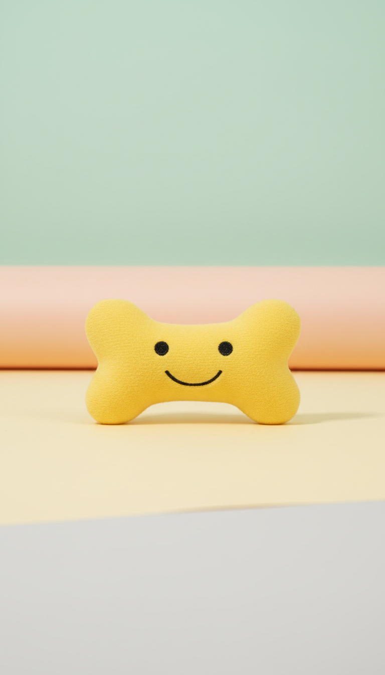 Jouet pour animal jaune soleil
