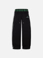 Retro Plaid Embroidered Casual Pants
