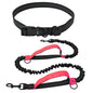 Retractable Hands-Free Dog Running Leash with Waist Belt