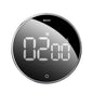 Black Rotatable Magnetic Digital Kitchen Timer Alarm Clock