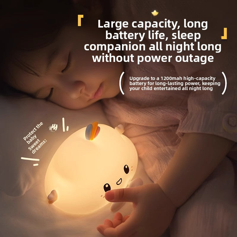 Silicone Pat Activated Night Light with Charging