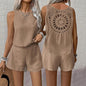 Women's Sleeveless Vest Shorts Set