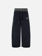 Retro Plaid Embroidered Casual Pants