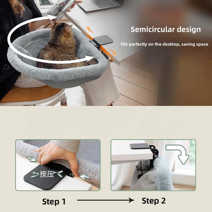Adjustable Desk Cat Bed
