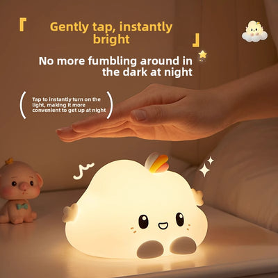 Silicone Pat Activated Night Light with Charging
