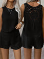 Women's Sleeveless Vest Shorts Set