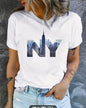 Printed Cotton Short Sleeve Tshirt