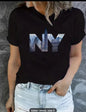 Printed Cotton Short Sleeve Tshirt